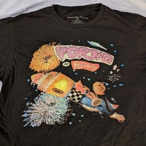 PORNO FOR PYROS album cover Black T-SHIRT Medium M